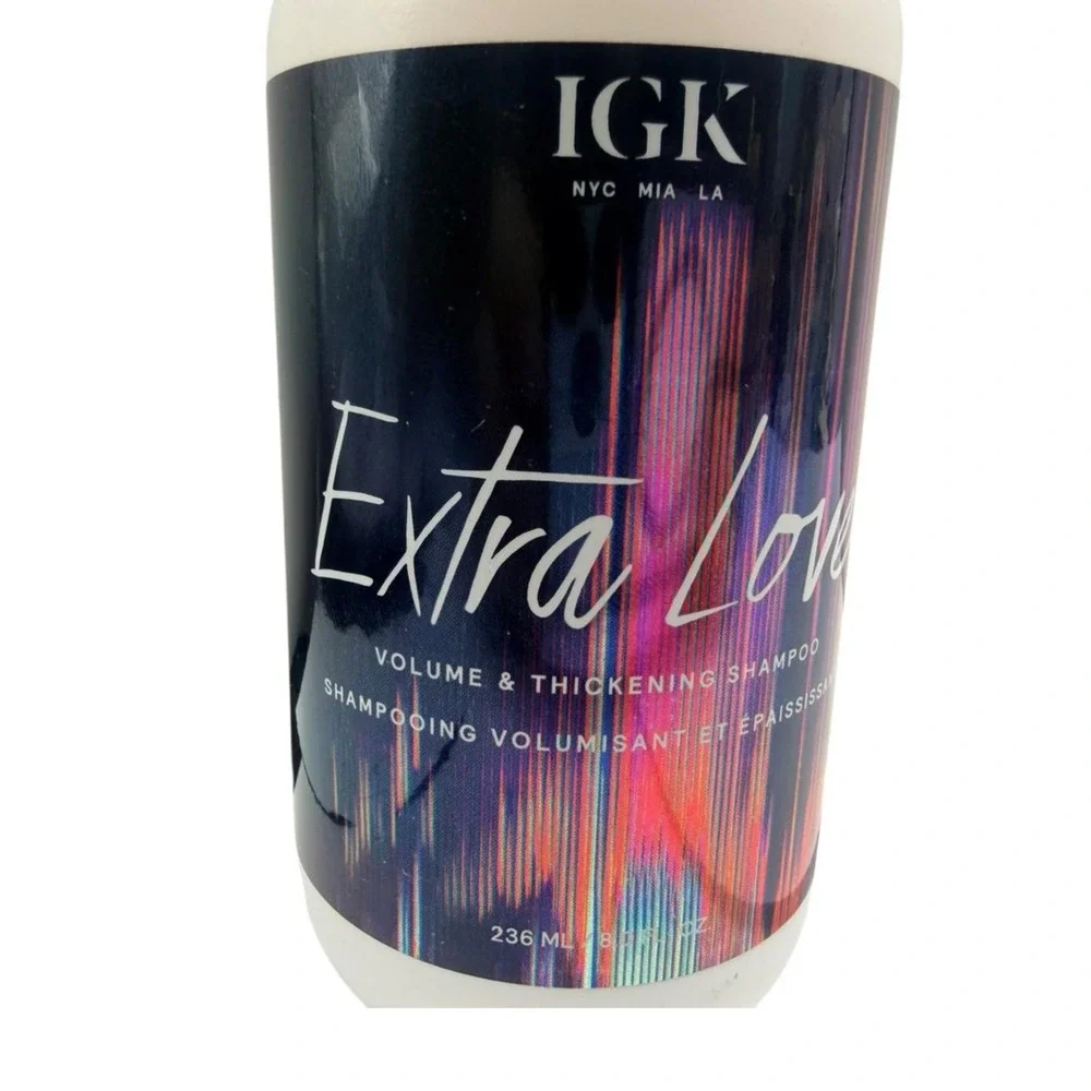IGK Extra Love Volume & Thickening Shampoo 8 Oz Volumizing Fine‎ Hair Salon Care